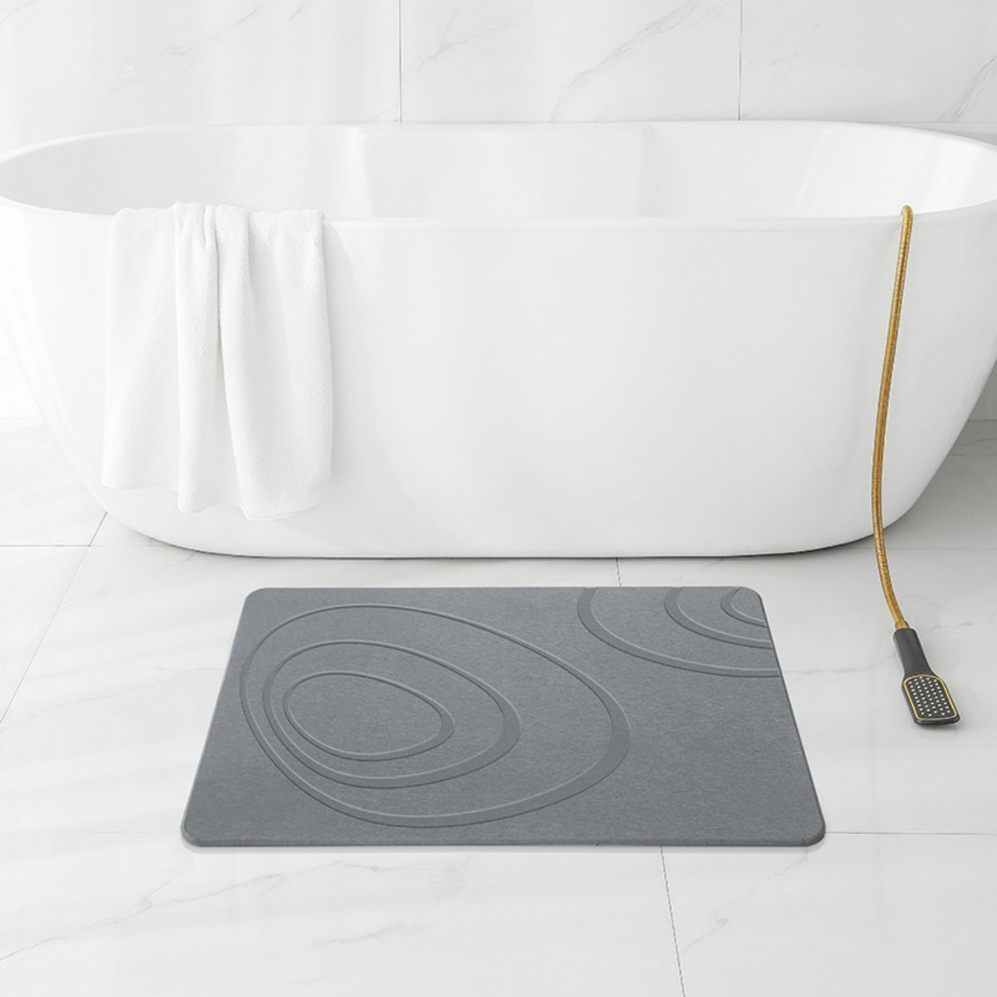 Stone Bath Mat – Dark Gray